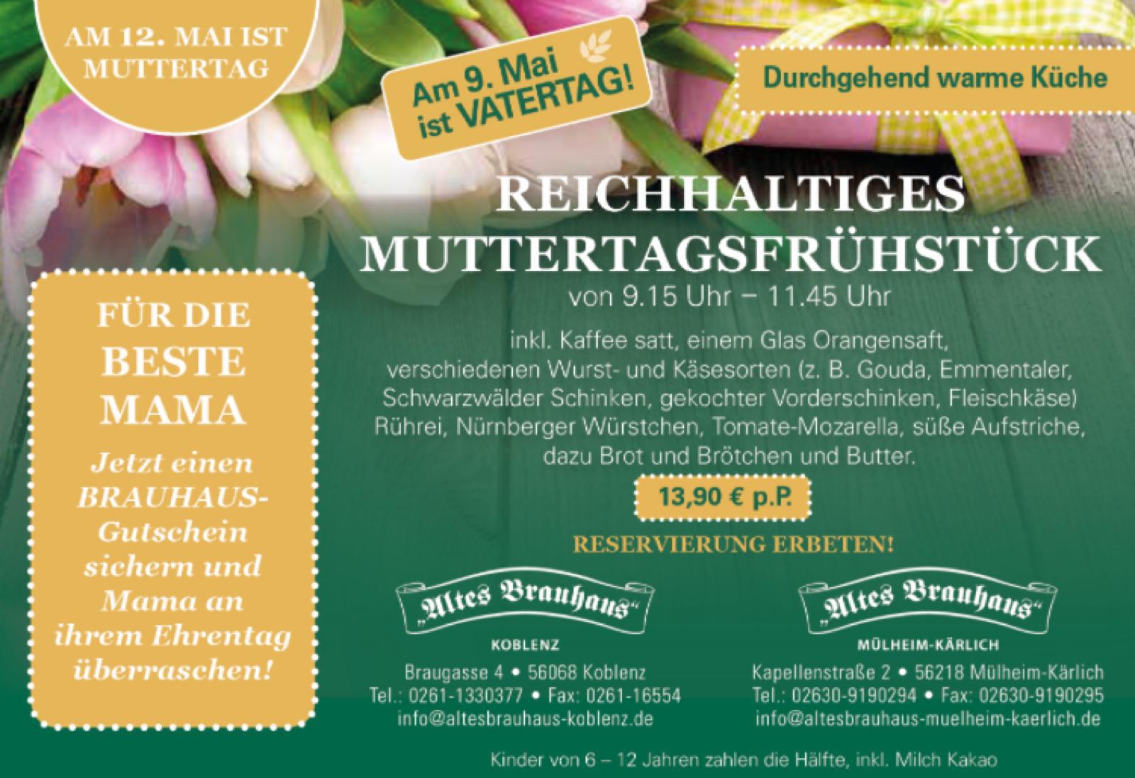 Muttertag im Alten Brauhaus