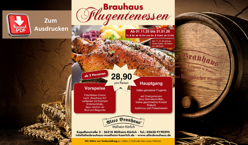 Aktion Flugentenessen Mülheim-Kärlich
