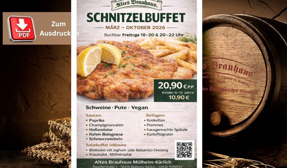Aktion Schnitzelbuffet